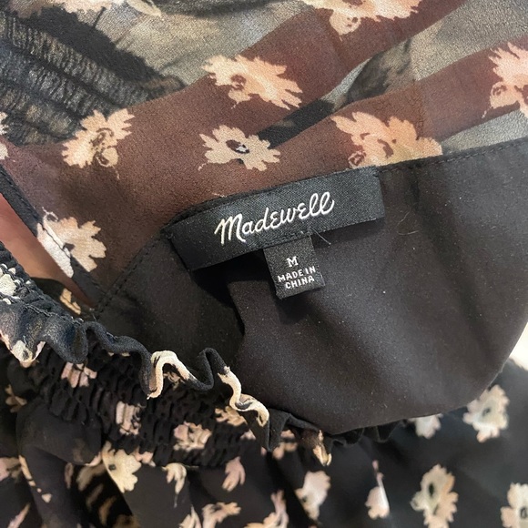 Madewell Smock Neck Mini Dress - Picture 3 of 6